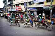 Rikshaws in Dhaka. Bangladesh.
