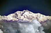 The third highest peak of the world - Kanchendzonga (8586 m). India.