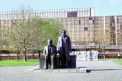 Karl Marx and Frederick Engels. Berlin. Germany.