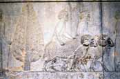 Reliefs at Persepolis. Iran.