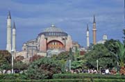 Aya Sofya (Hagia Sophia), Byzantium's greatest building built by Justinian the Great in 537 AD, Istanbul. Turkey.