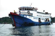 Ship which we used for travelling to Siberut island. Indonesia.