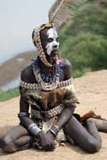 Karo woman. South,  Ethiopia.