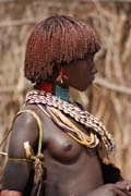 Hamar people at Turmi market. South,  Ethiopia.