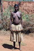 Woman in traditional dress, Konso. South,  Ethiopia.