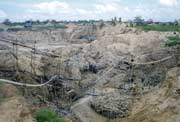 Diamond mining field in Cempaka. Indonesia.
