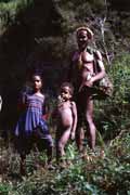 Villagers from Dani tribe. Baliem Valley. Indonesia.