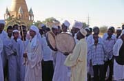 Waiting for whirling dervishes. Hamed-an Nil Mosque, Khartoum (Omdurman). Sudan.