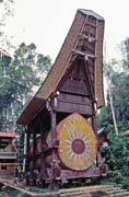 Traditional Toraja architecture. Tana Toraja area. Indonesia.