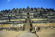 Borobudur temple. Java,  Indonesia.