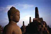 Borobudur temple. Java,  Indonesia.