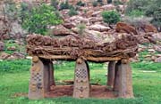Togu-na, a traditional meeting place for village elders, Ireli village at Dogon country. Mali.