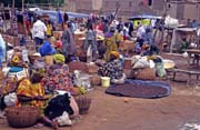 Beginning of Monday market at Djenn city. Mali.