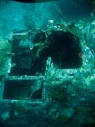 Diving around Togian islands, Kadidiri, plane wreck B24 from the 2nd World War sunken on Mai 3rd, 1945. Sulawesi,  Indonesia.