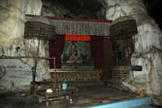 Cave which is home of several monks. Villages around Inle Lake. Myanmar (Burma).