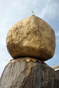 Stupa called Kyaiktiyo (Golden rock). Myanmar (Burma).