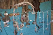 Shop with traditional medicine, Old Bagan market. Myanmar (Burma).