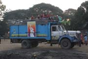 Local transport on the way to Chin State. Myanmar (Burma).