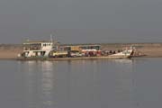 Ferry at Ayeyarwady river close Bagan. Myanmar (Burma).