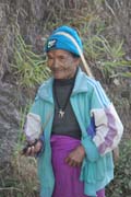 Woman from Munn Chin tribe, around Mindat village, Chin State. Pipe smoking is very popular among Chin people. Myanmar (Burma).