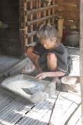 Woman from Munn Chin tribe. Kyartho village, Chin State. Myanmar (Burma).