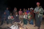 Band playing during dancing. Aye village, Chin State. Myanmar (Burma).