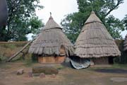 Upper floor of tata somba house - granaries and bedrooms. Boukoumb area. Benin.