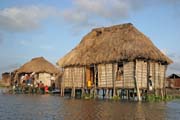 Life at Ganvi town which is completely built on water. Benin.