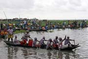 Festival at Nokou lake at Ganvi town. Benin.