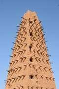 Prayer tower of Grand Mosque at Agadez town. Niger.