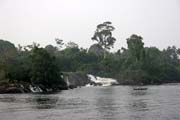 Lobe Falls is one of the few places in the world where waterfalls drop directly into the ocean. Cameroon.
