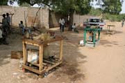 Typical petrol station along the main road N'Gaoundr - Maroua. Cameroon.