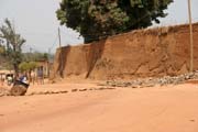 Palace walls. King palace at N'Gaoundr town (Lamidat de N'Gaoundr). Cameroon.
