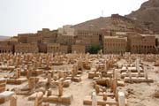 Cemetery at Tarim town. Wadi Hadramawt area. Yemen.