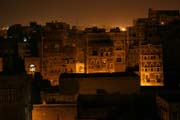 Old Sana at night. Yemen.