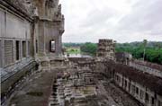 View to the Angkor Wat temple. Angkor Wat temples area. Cambodia.