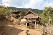 Village of Akha tribe, area around Kengtung town. Myanmar (Burma).
