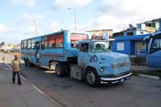 Truck as city bus, Baracoa. Cuba.