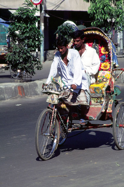 Rikshaw in Dhaka. Bangladesh.