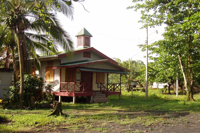 Small village church. Manzanillo. Costa Rica.