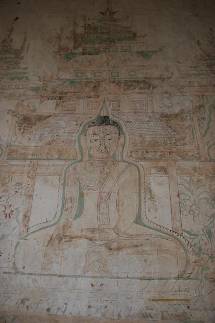 Some Bagan temples are still decorated insight. Myanmar (Burma).