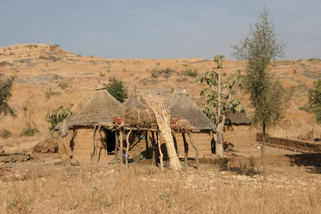 Mountain village at Mandara Mountains. Cameroon.