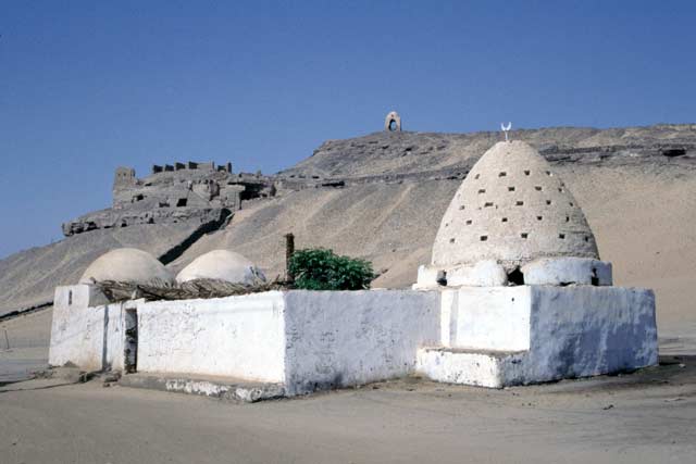 Mosque in nubian village near Aswan. Egypt.