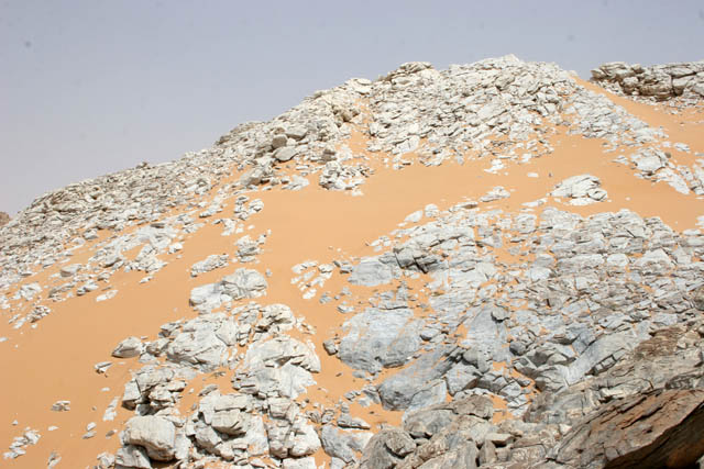 Marble mountains - Sahara desert between Air Mountain and Arrakau. Niger.