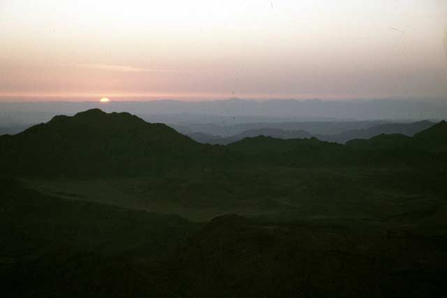 Sunrising at Mt. Sinai. Egypt.
