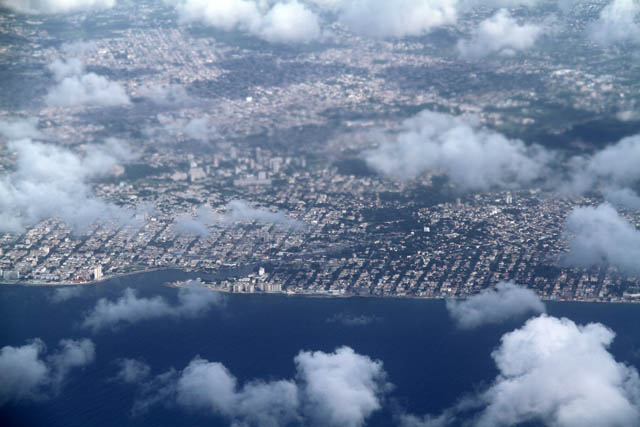 Havana view from plane. Cuba.